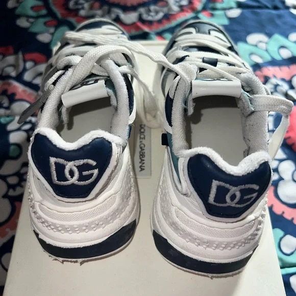Dolce & Gabbana kids faux leather hiking sneakers